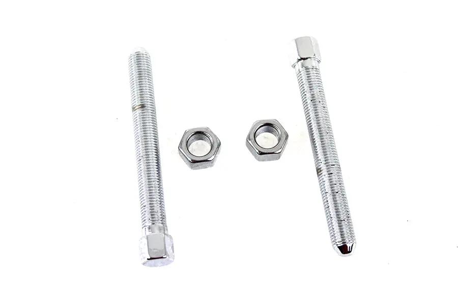 Colony Chrome Rear Chain Adjuster for Vintage Harley Davidson EL and FL Models by Colony