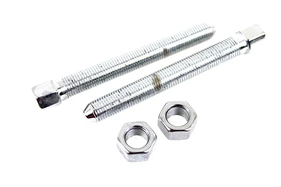 Colony Chrome Rear Chain Adjuster for Vintage Harley Davidson EL and FL Models by Colony
