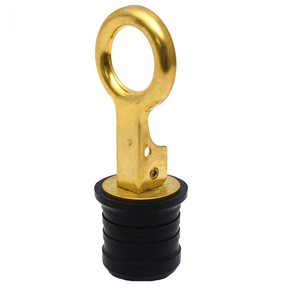 Sea-Dog Brass Snap Handle Drain Plug - 1-1/4 inch, Easy Lock Cam Action