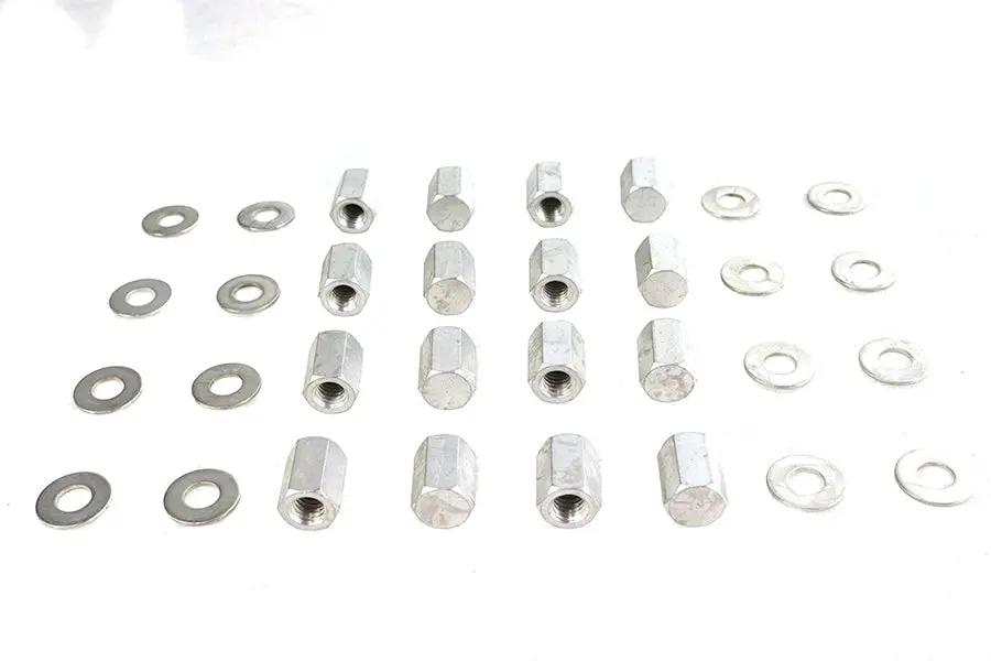 Colony Cadmium Head Nut Set for Harley Davidson W Models - 3/8 Inch-16 Thread by Colony