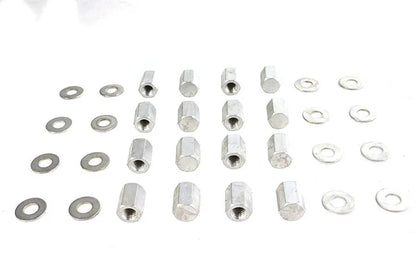Colony Cadmium Head Nut Set for Harley Davidson W Models - 3/8 Inch-16 Thread by Colony