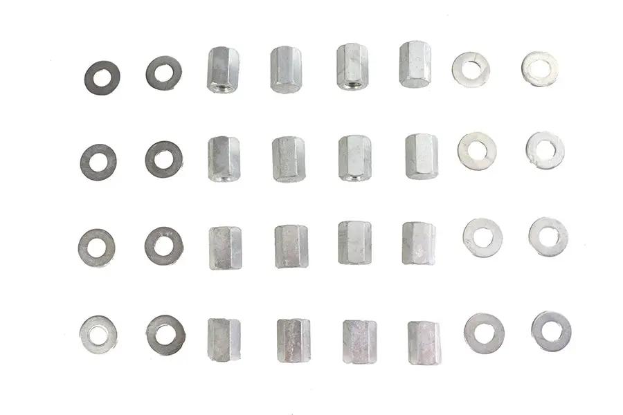 Colony Cadmium Head Nut Set for Harley Davidson W Models - 3/8 Inch-16 Thread by Colony