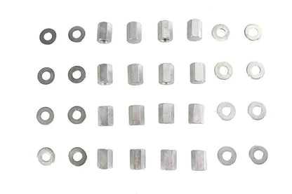 Colony Cadmium Head Nut Set for Harley Davidson W Models - 3/8 Inch-16 Thread by Colony