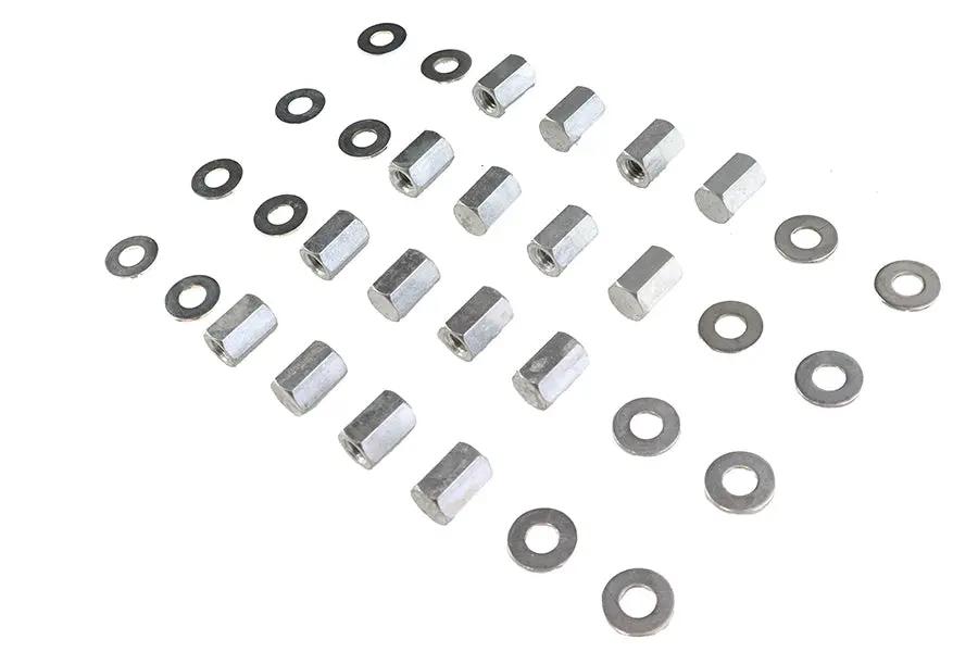 Colony Cadmium Head Nut Set for Harley Davidson W Models - 3/8 Inch-16 Thread by Colony