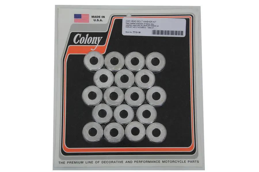 Colony Cadmium Headbolt Washer for Harley Davidson WL Models by Colony