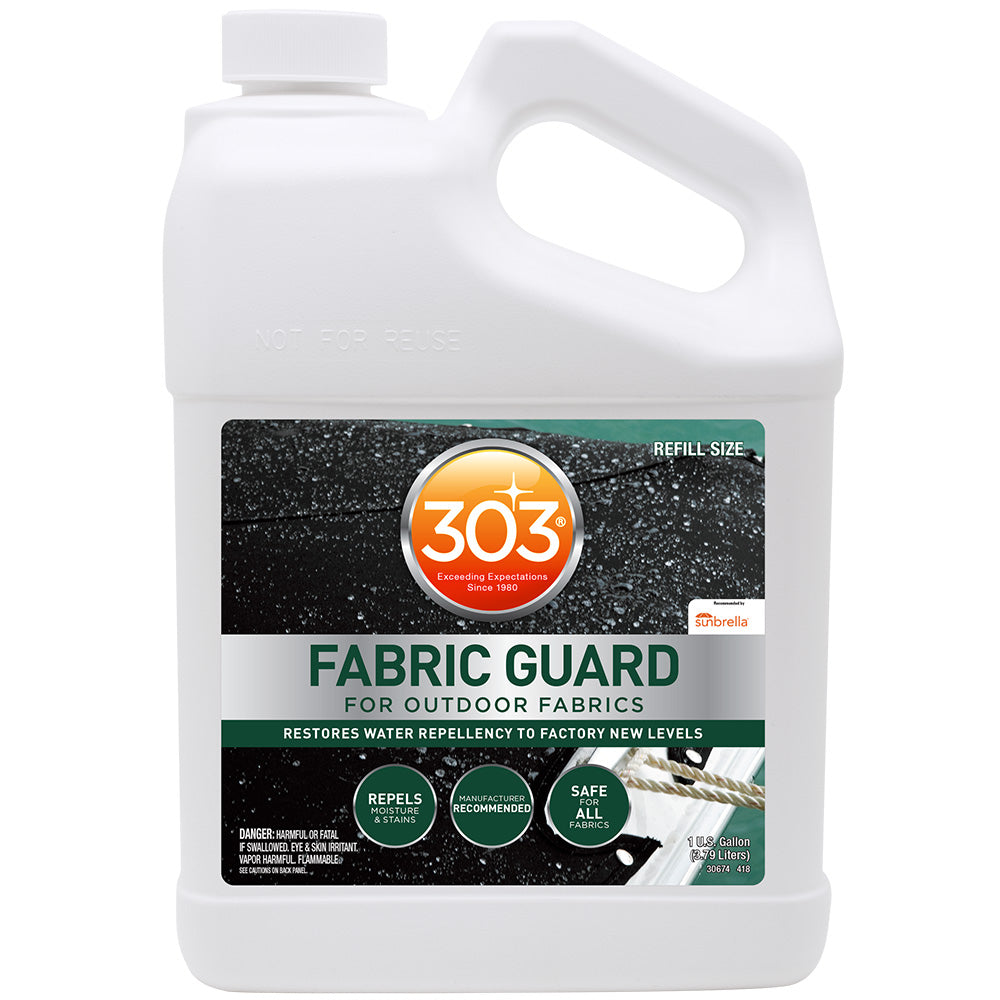 303 Marine Fabric Guard 1 Gallon - Waterproofing and Stain Protection for Marine Fabrics