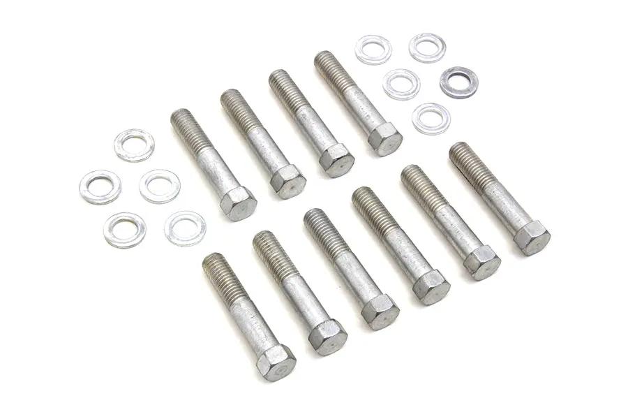 Colony Cadmium Stock 61 Inch Cylinder Head Bolt Kit for Harley Davidson EL Models by Colony