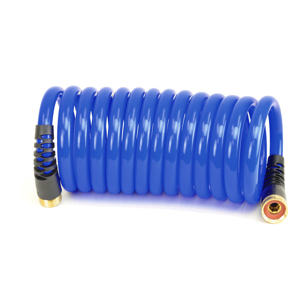 HoseCoil PRO 15' Dual Flex Relief 1/2-Inch ID High-Pressure Quality Hose