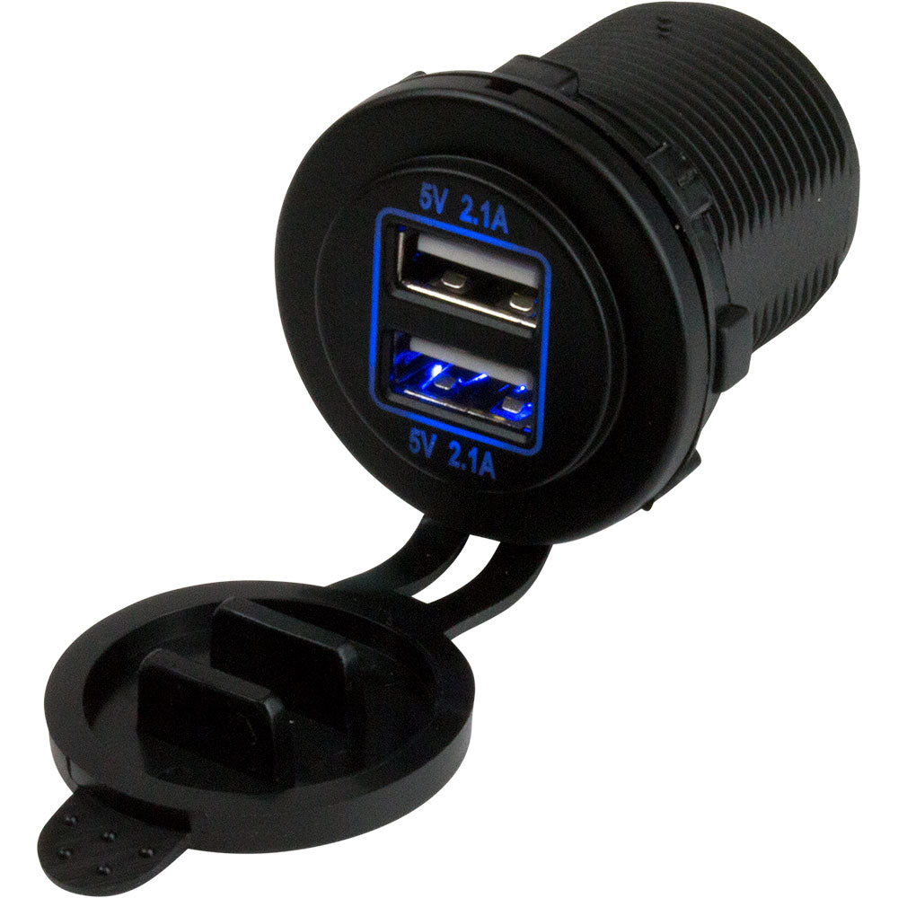 Sea-Dog Dual USB Power Socket 426515-1 for Marine and Vehicular Use