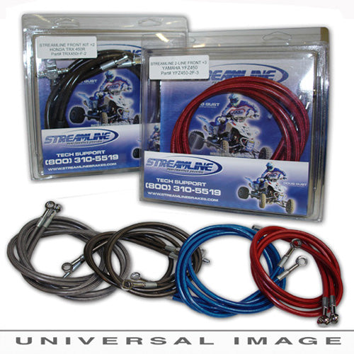Streamline Stainless Steel Rear Brake Line for Kawasaki