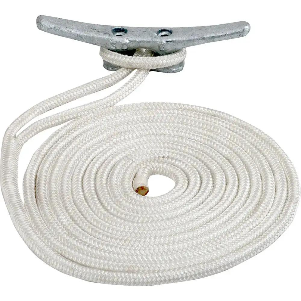 Sea-Dog Double Braided Nylon Dock Line - 3/8 inch x 20 feet - White by Sea-Dog