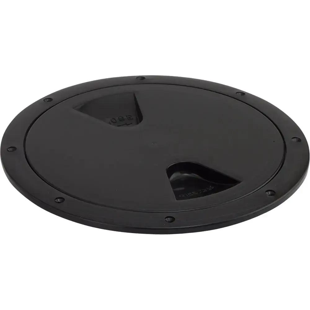 Sea-Dog 5-inch Screw-Out Deck Plate - Black, Model 335755-1 by Sea-Dog