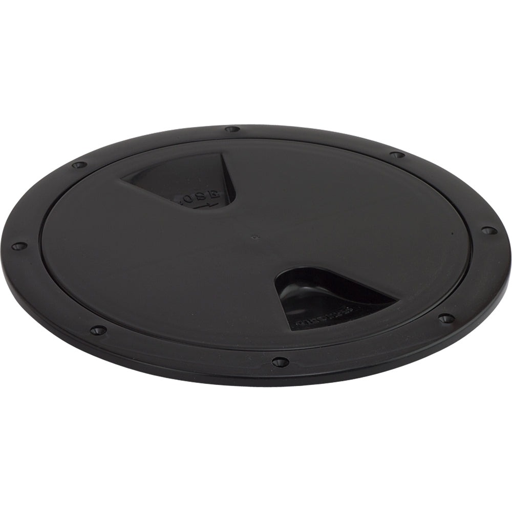 Sea-Dog 5-inch Screw-Out Deck Plate - Black, Model 335755-1