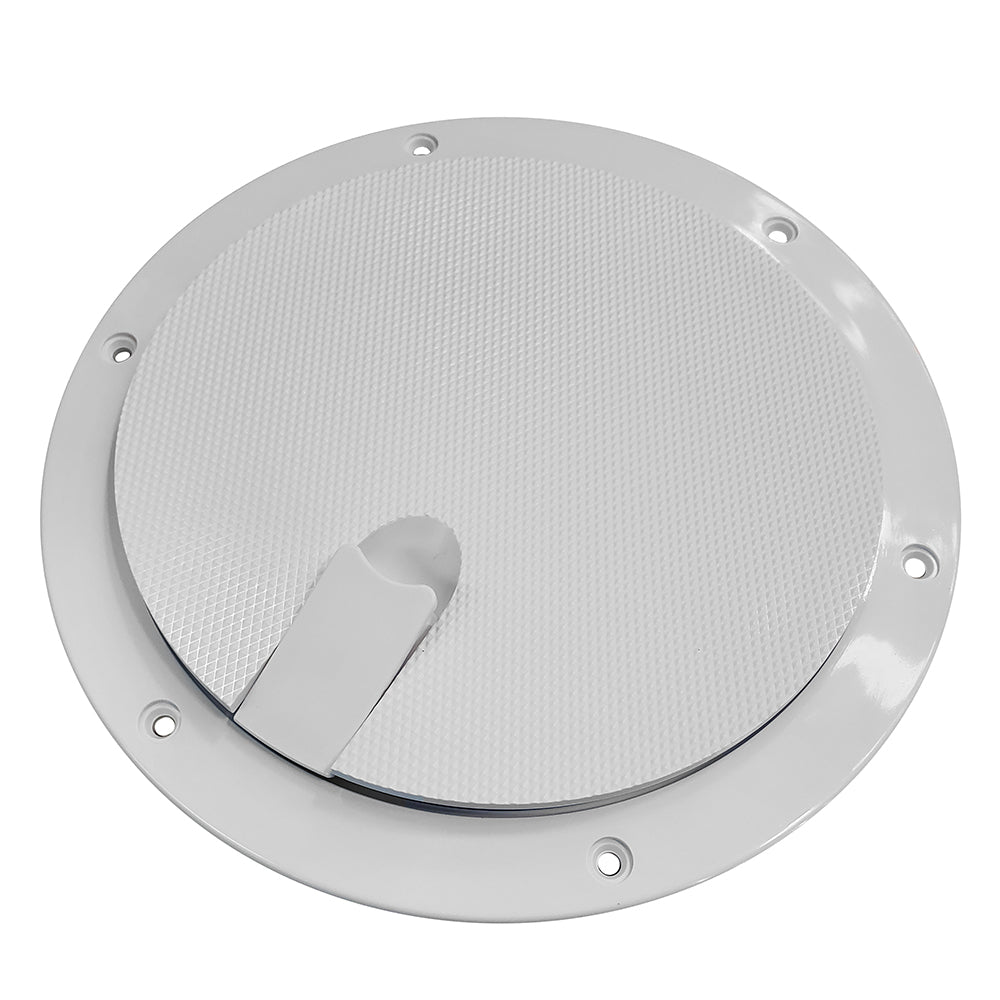 Sea-Dog 336262-1 White 6-Inch Pop-Out Textured Deck Plate by Sea-Dog