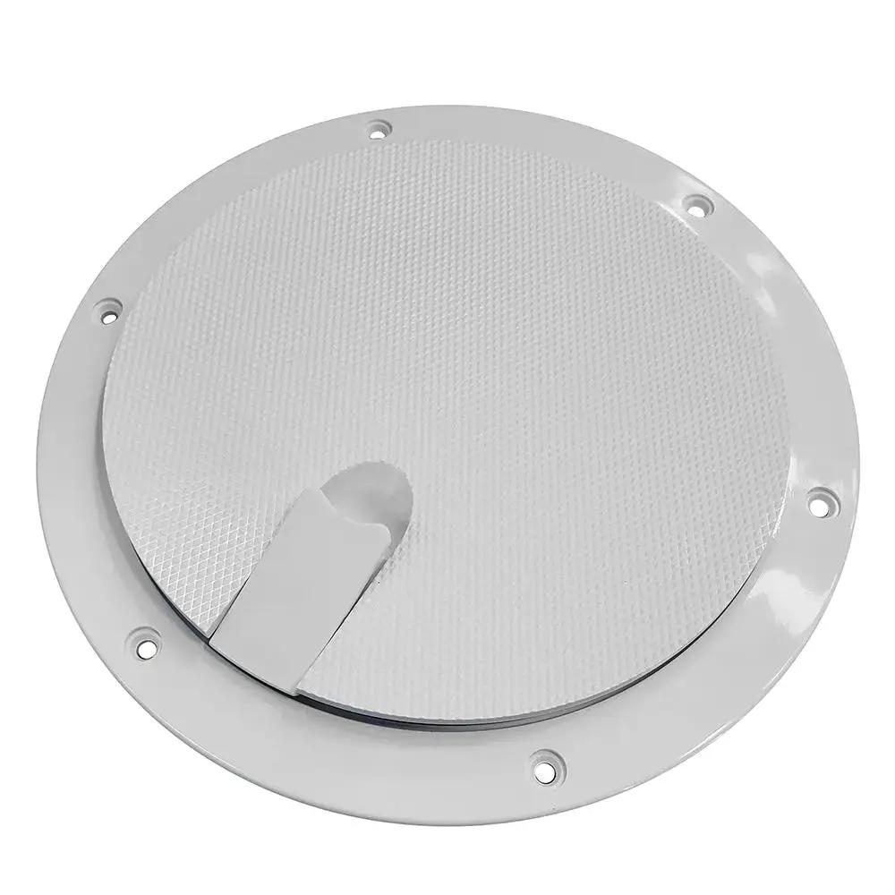Sea-Dog 8" Pop-Out Textured Deck Plate - White, Part Number 336282-1 by Sea-Dog