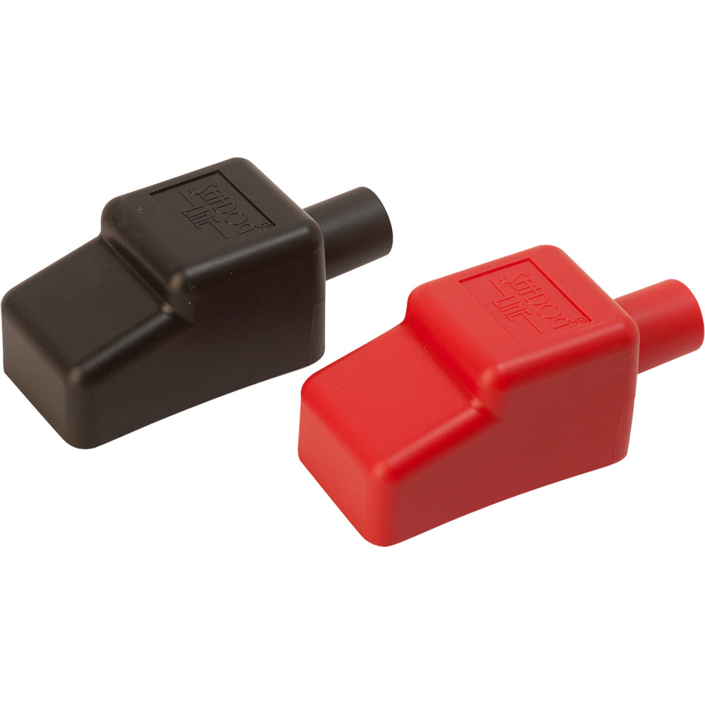 Sea-Dog Battery Terminal Covers, Red and Black, 1/2-Inch, Part Number 415110-1