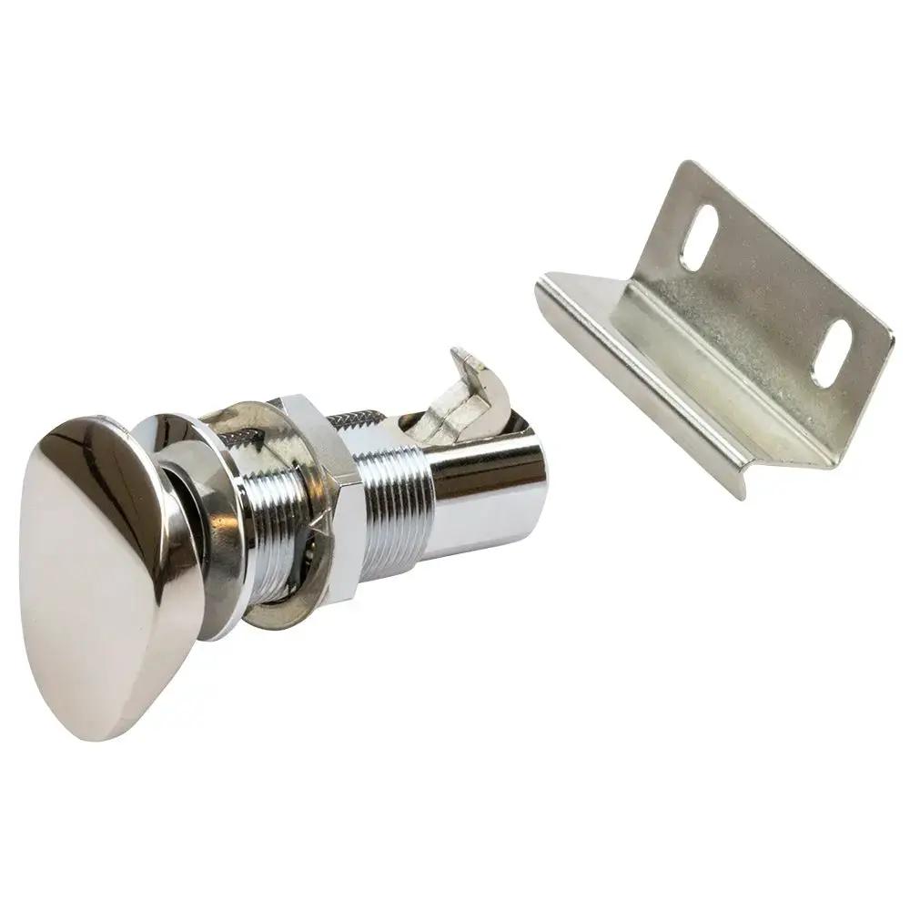 Sea-Dog Push Button Cabinet Latch - Oval - Stainless Steel by Sea-Dog