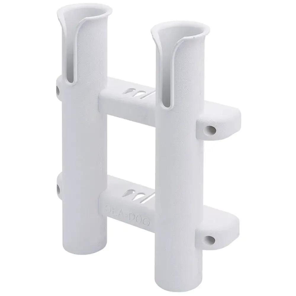 Sea-Dog Two Pole Side Mount Rod Storage Rack - White, Part #325028-1 by Sea-Dog