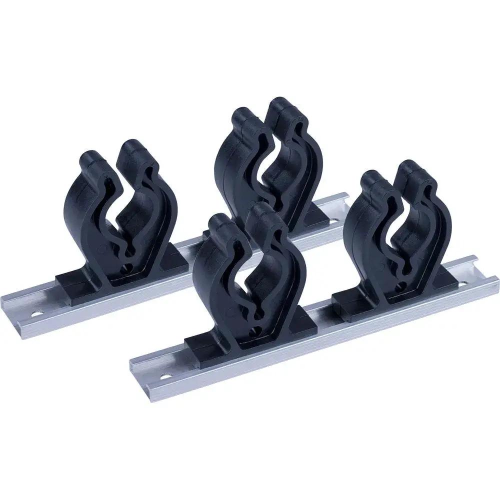 Sea-Dog 7-Inch Track Rod Holder with 4 Rod Clips for Boats and Marine Storage by Sea-Dog