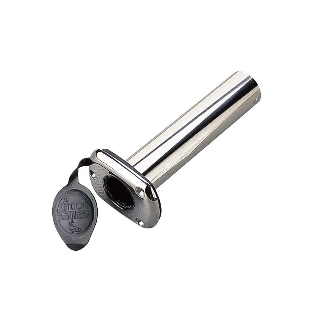 Sea-Dog Stainless Steel Flush Mount Rod Holder with Cap - 90 Degree Angle, Part 325233-1 by Sea-Dog