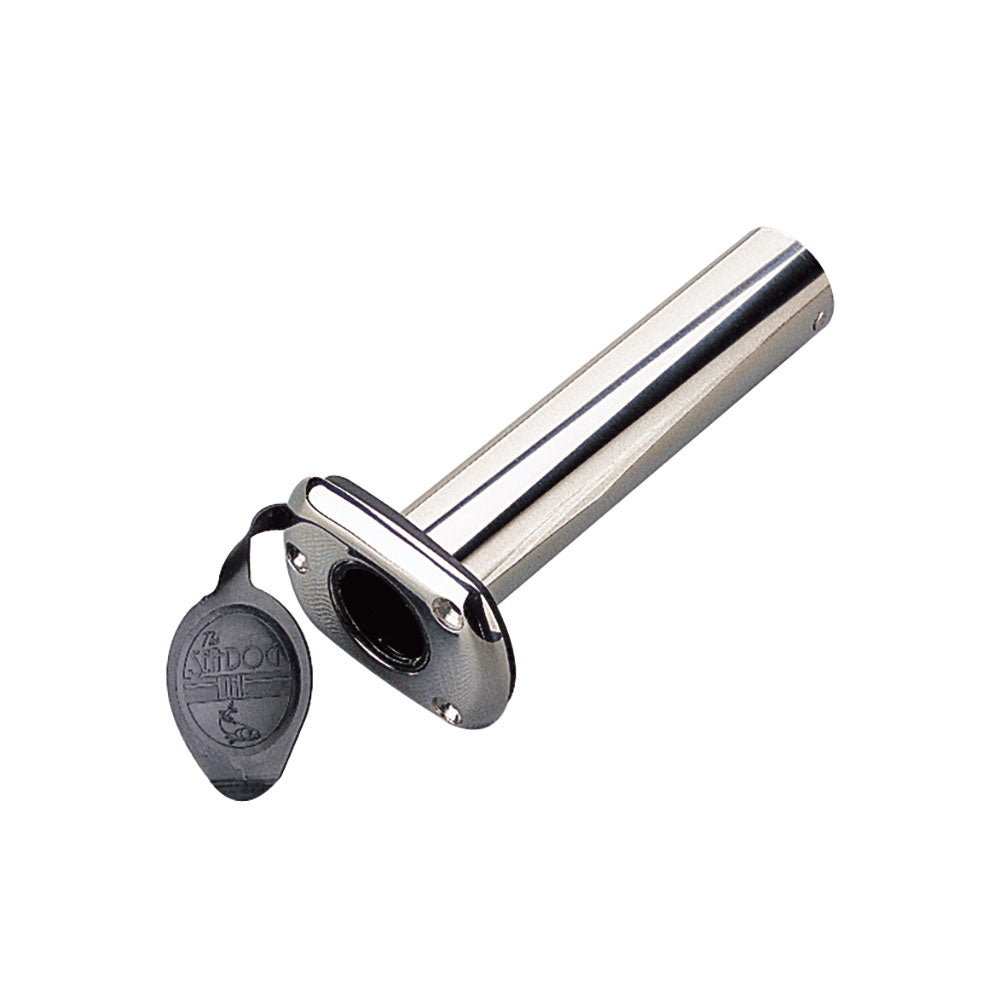 Sea-Dog Stainless Steel Flush Mount Rod Holder with Cap - 90 Degree Angle, Part 325233-1