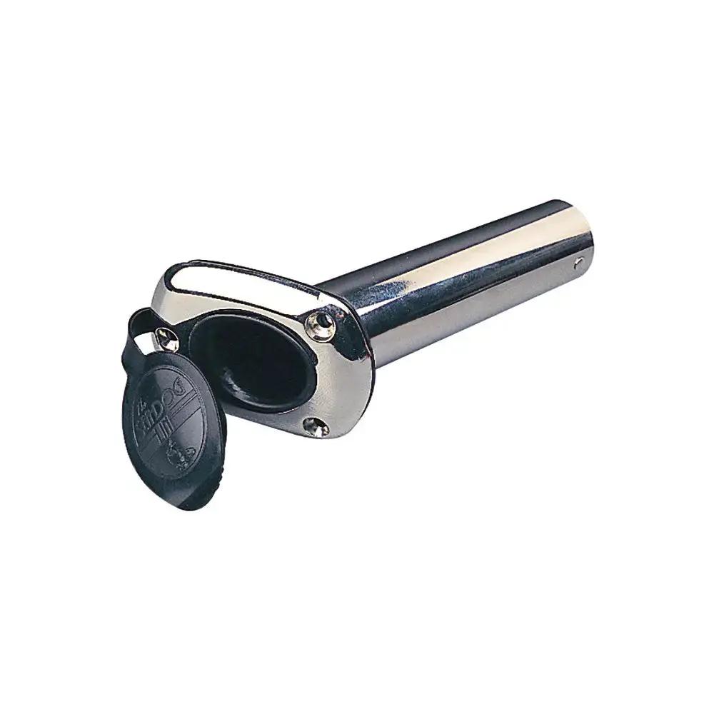 Sea-Dog Cast Stainless Steel Flush Mount Rod Holder with Cap - 30° Angle, Model 325235-1 by Sea-Dog