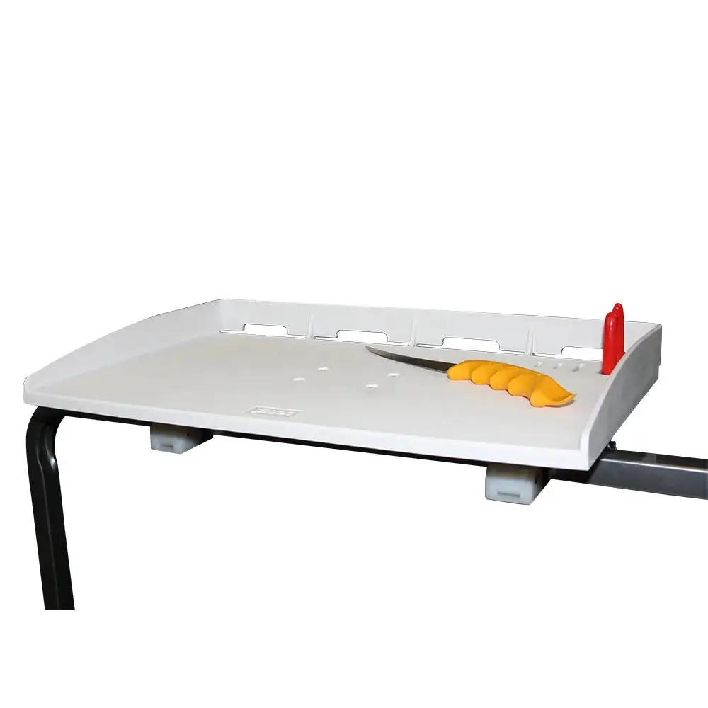 Sea-Dog Square Tube Rail Mount Fillet Table - 30 Inch Wide with Towel Bar and Clamps by Sea-Dog