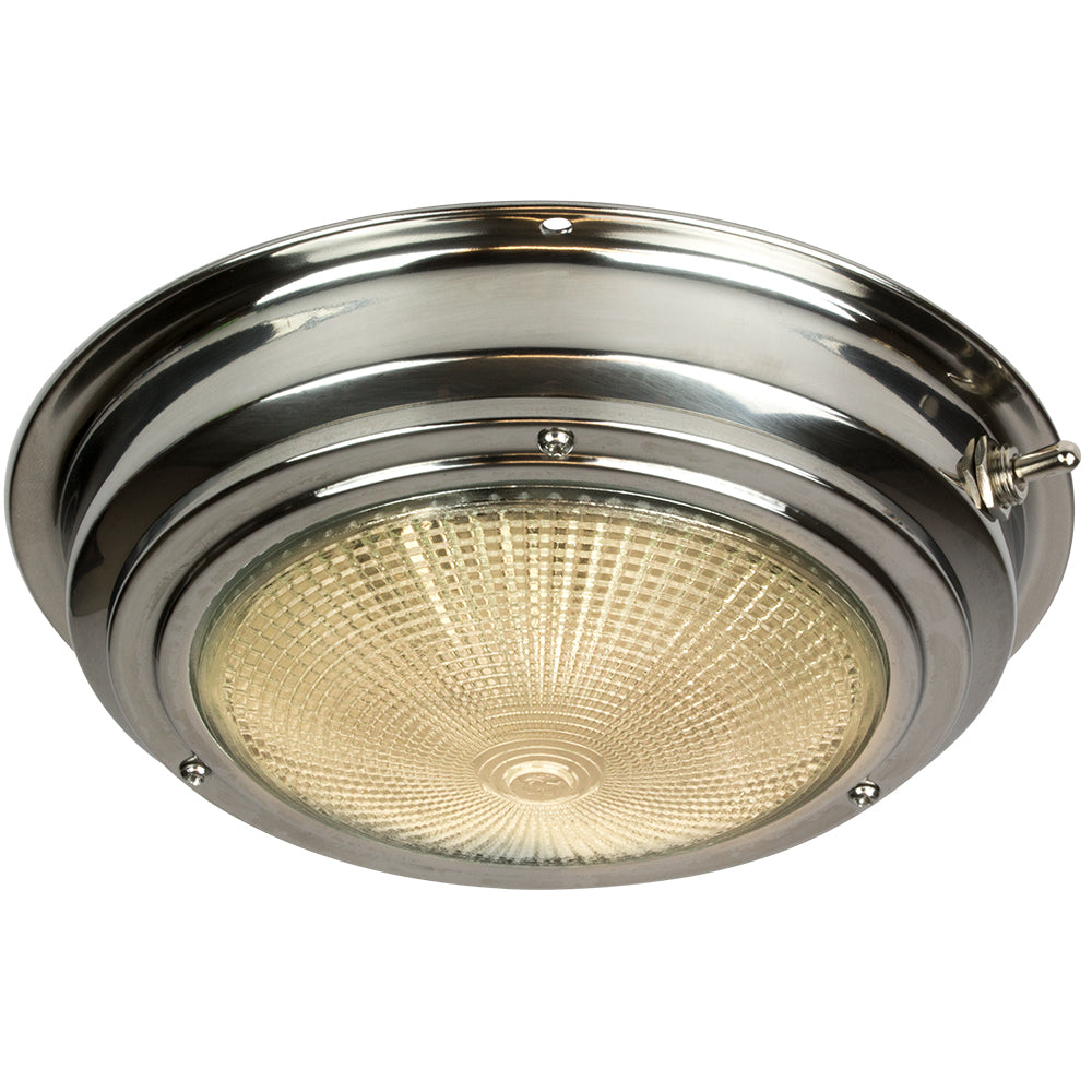 Sea-Dog Stainless Steel Dome Light with 5-Inch Lens, 12VDC