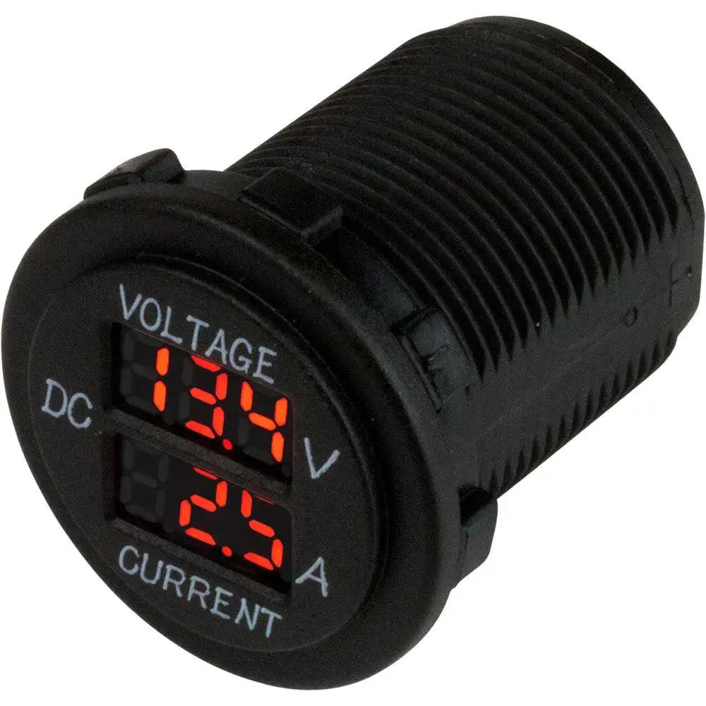 Sea-Dog Round Voltage & Amp Meter 6V-30V & 0-10 Amp for Marine & Automotive Use by Sea-Dog