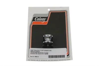 Colony Chrome Gas Shut Off Extension Knob for Harley Davidson FL Models by Colony