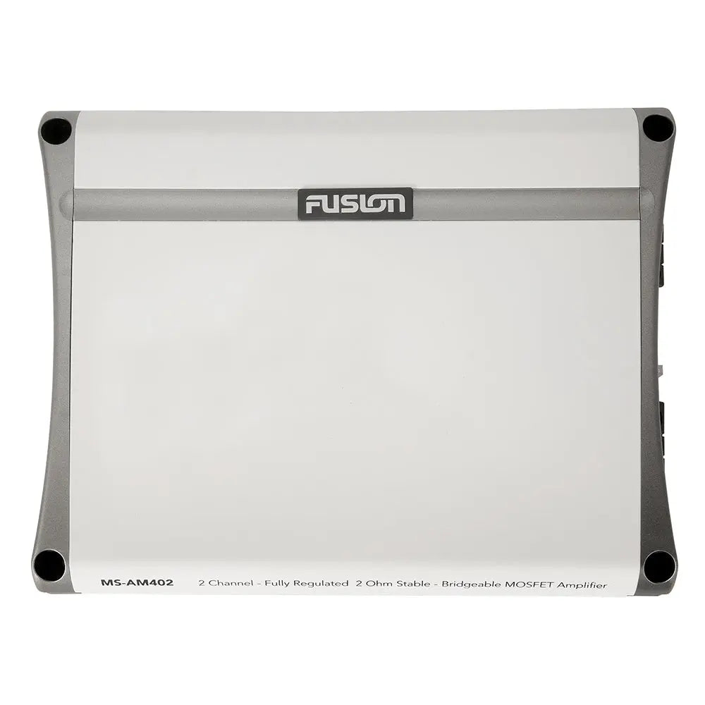 Fusion MS-AM402 2-Channel Marine Amplifier - 400W Power for Boats and Watercraft