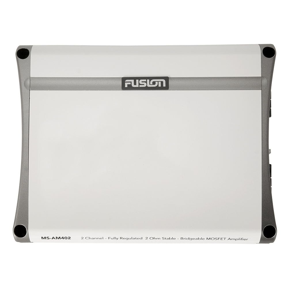 Fusion MS-AM402 2-Channel Marine Amplifier - 400W Power for Boats and Watercraft