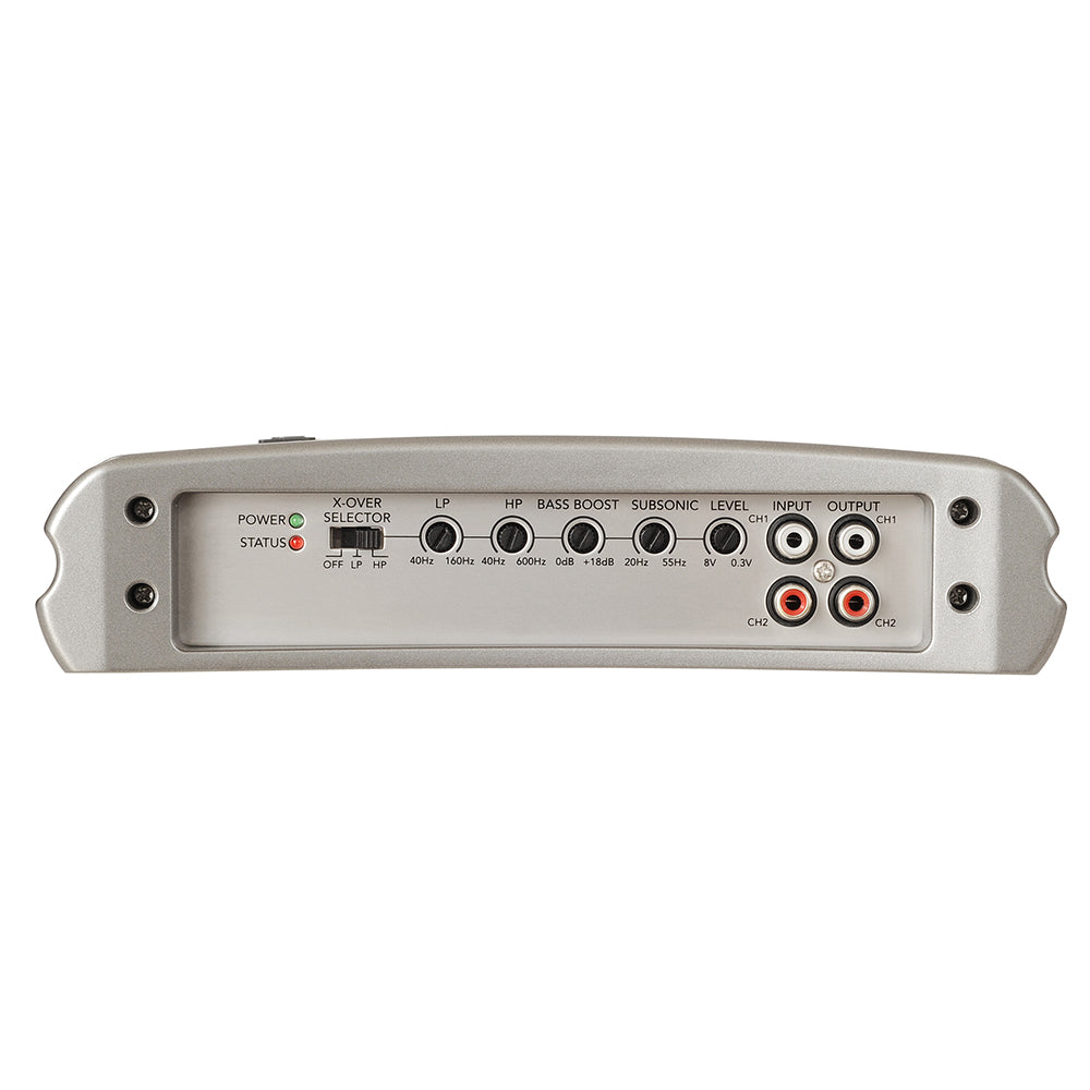 Fusion MS-AM402 2-Channel Marine Amplifier - 400W Power for Boats and Watercraft