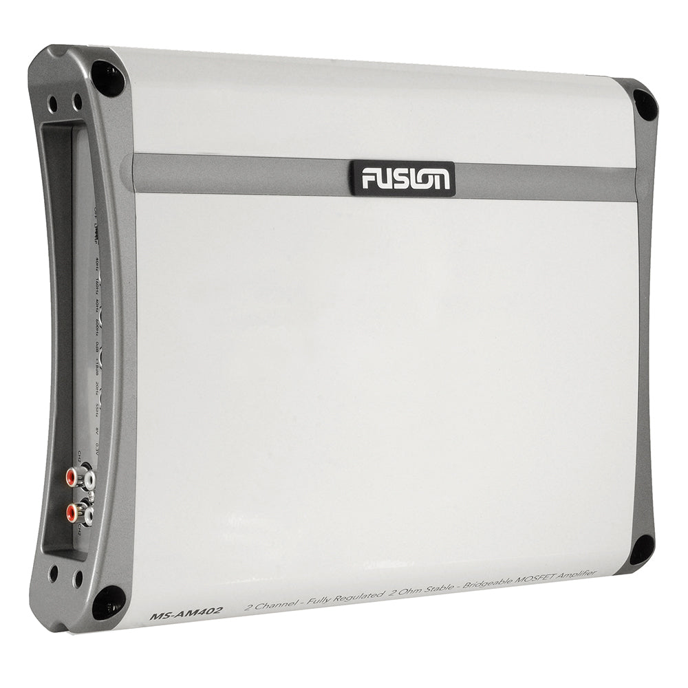 Fusion MS-AM402 2-Channel Marine Amplifier - 400W Power for Boats and Watercraft