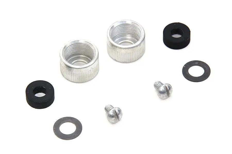 Colony Spark Plug Cable Nuts with Packing for Harley Davidson UL and VL Models by Colony