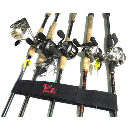 Rod Saver Pro Model Stretch 14" Single Strap - Durable Rod Holder for Up to 8 Fishing Rods