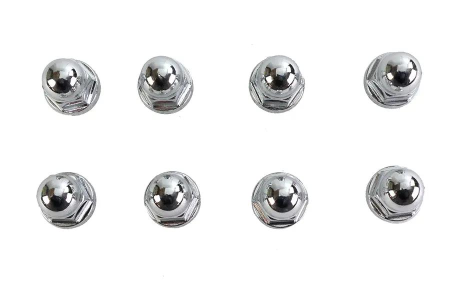 Colony Chrome Cylinder Base Nut Kit for Harley Davidson FL & FX (1978-1984) by Colony