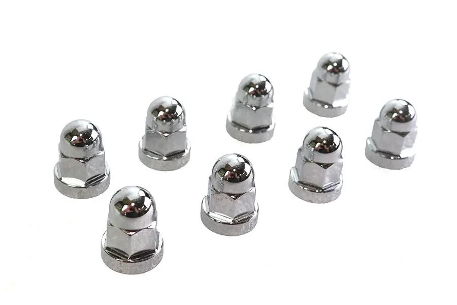 Colony Chrome Cylinder Base Nut Kit for Harley Davidson FL & FX (1978-1984) by Colony