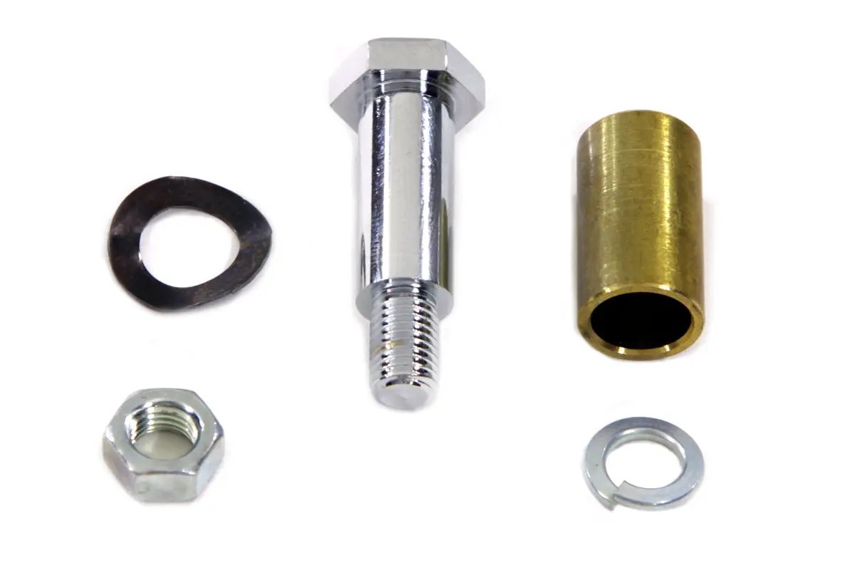 V-Twin Chrome Shifter Lever Stud and Bushing Kit for Harley Davidson 1938-1947 EL and FL Models by V-Twin