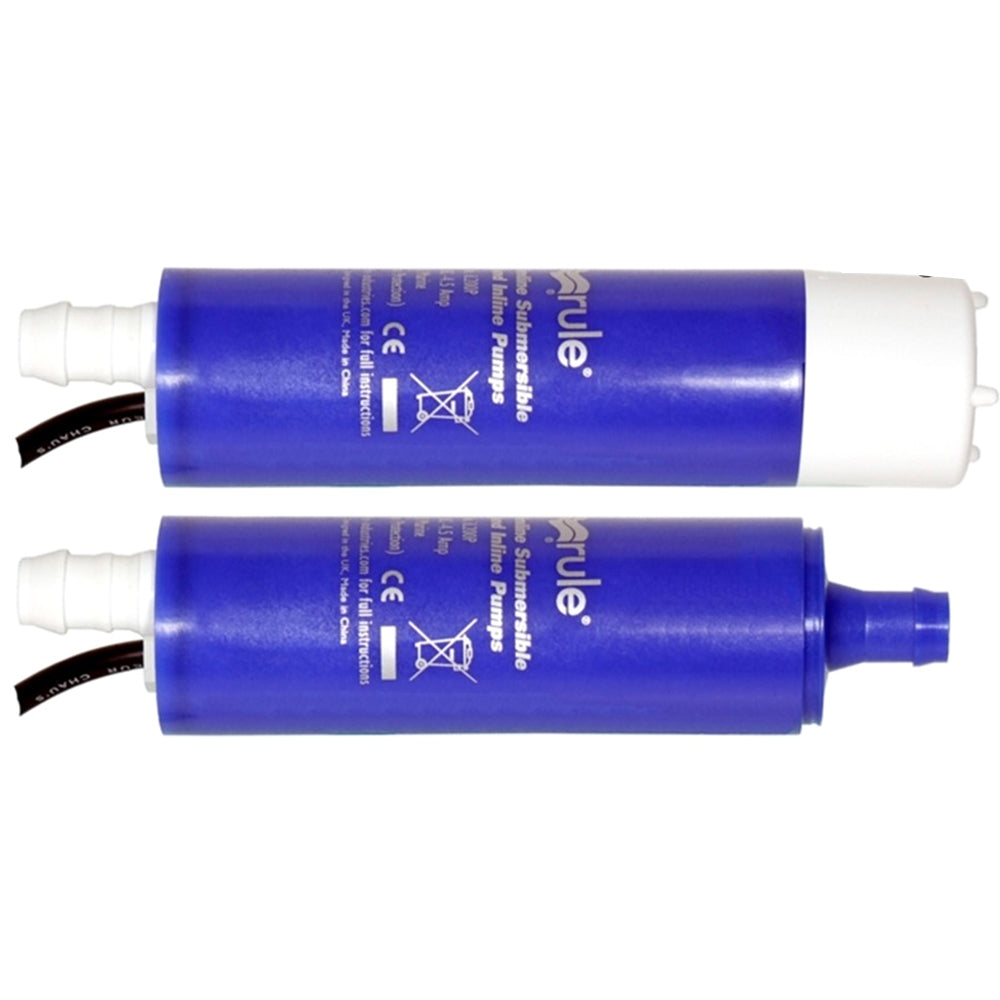 Rule IL200 Plus 24V In-Line Submersible Pump – 2.8 GPM for Water and Diesel Transfer