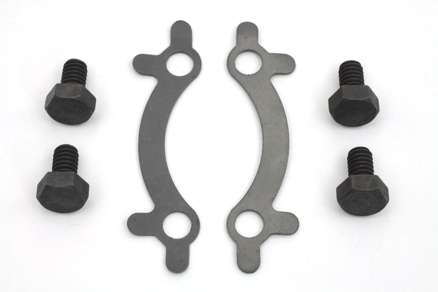 V-Twin Parkerized Air Cleaner Mount Screw and Lock Kit for Harley Davidson FL Models