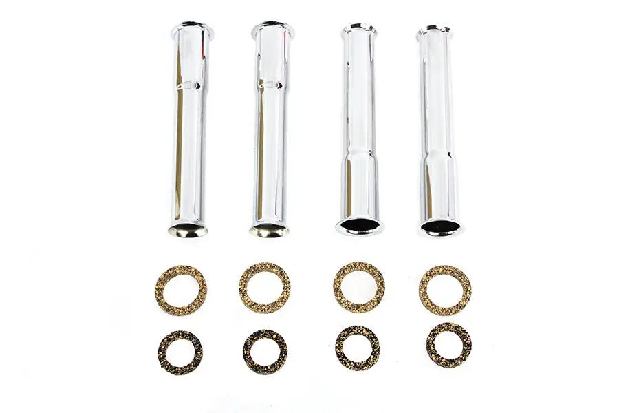 Colony Chrome Stock Pushrod Cover Kit for Harley Davidson FL (1948-1957) by Colony