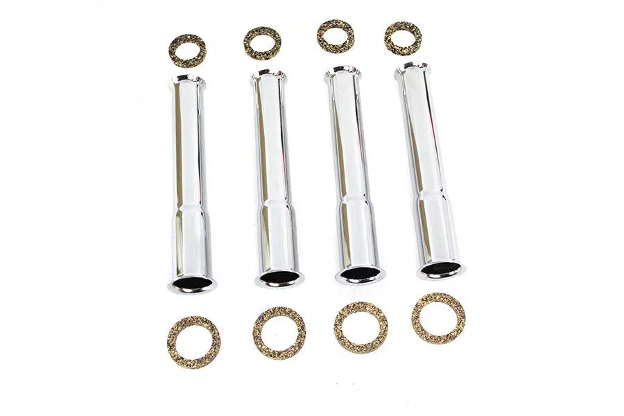 Colony Chrome Stock Pushrod Cover Kit for Harley Davidson FL (1948-1957) by Colony