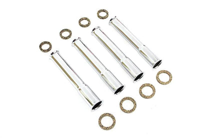 Colony Chrome Stock Pushrod Cover Kit for Harley Davidson FL (1948-1957) by Colony