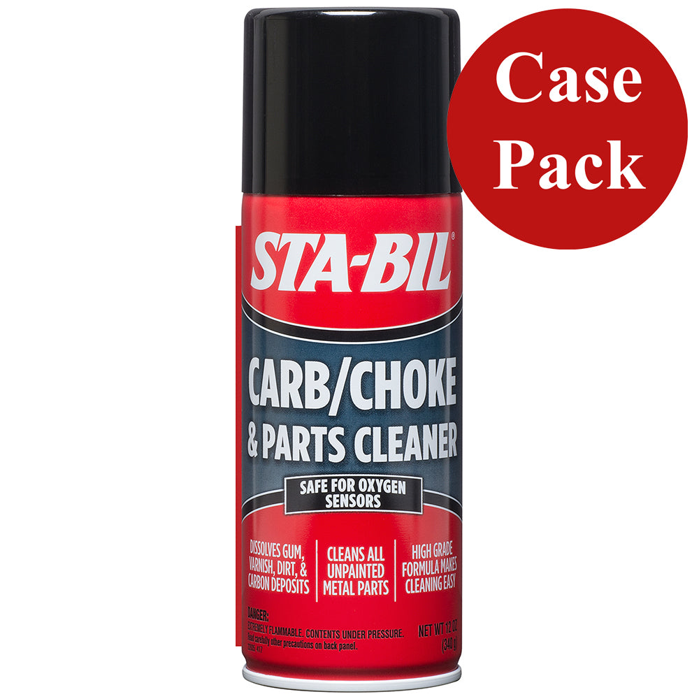 STA-BIL Carb Choke & Parts Cleaner - 12.5 oz Aerosol, Case of 12