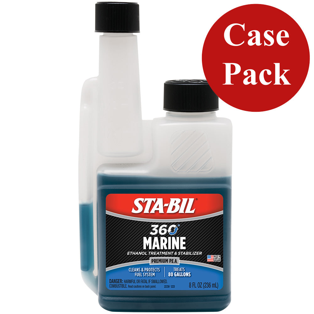STA-BIL 360 Marine Ethanol Treatment - 8oz Bottle (Case of 12) for Boats and Watercraft