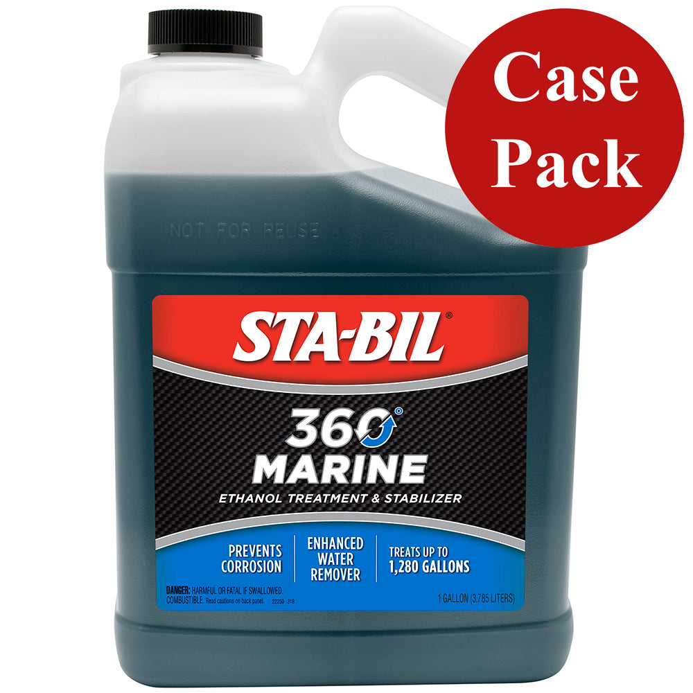 STA-BIL 360 Marine Fuel System Cleaner - Case of 4 Gallons