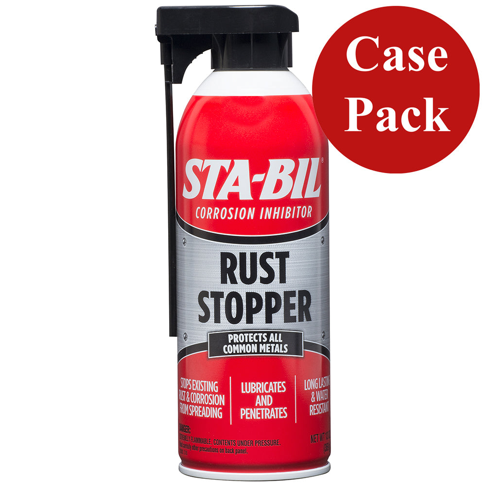 STA-BIL Rust Stopper 12oz Aerosol Spray – Case of 6 for Metal Protection and Rust Prevention
