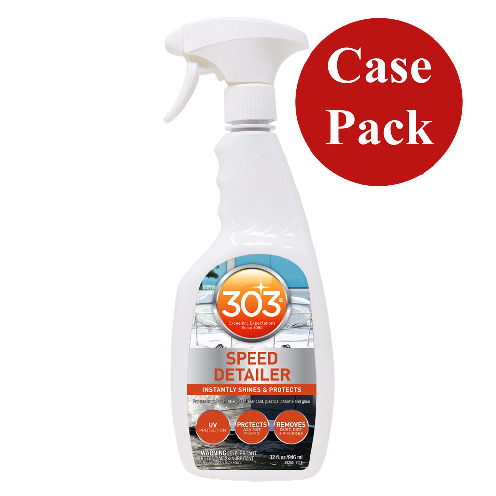 303 Marine Speed Detailer 32oz - Case of 6 | Marine & Boat Surface Cleaner & Protector