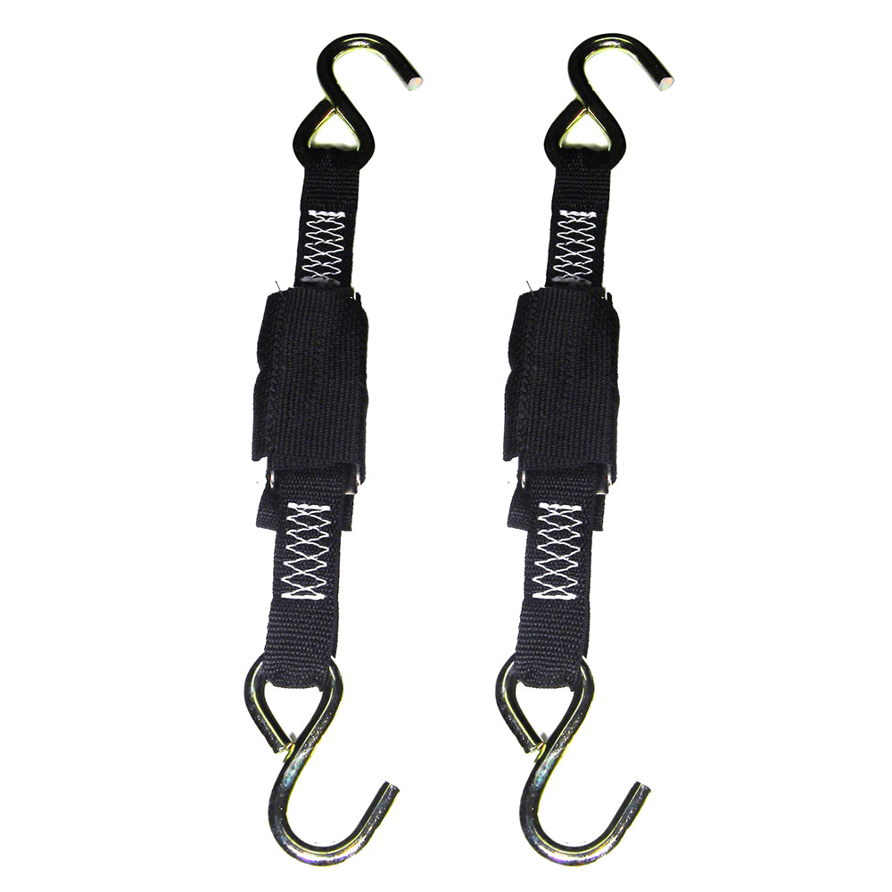 Rod Saver Deluxe Trailer Tie-Down Pair 1" x 3' - Secure Aluminum Boat Transportation